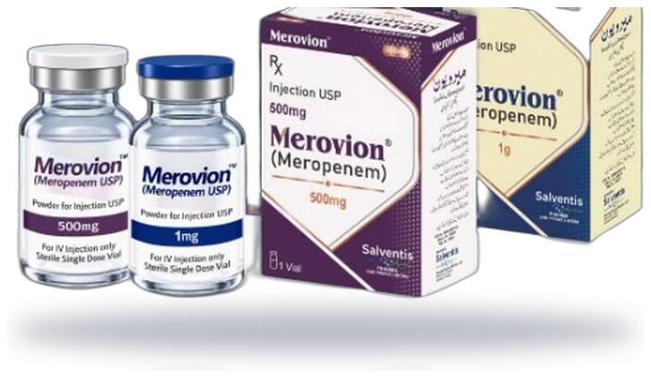 Merovion® 500 mg and 1 g vials and cartons
