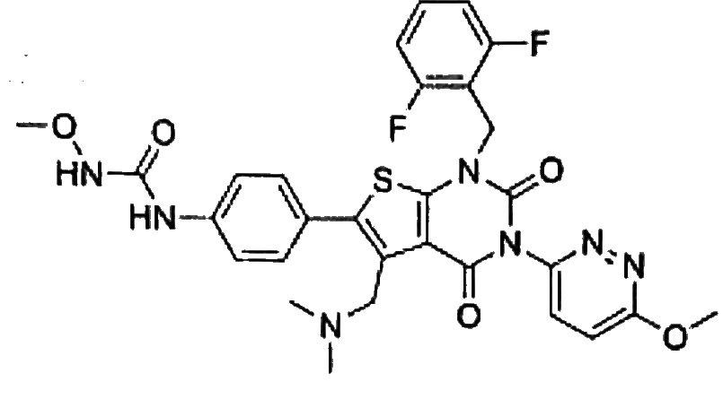 Structural formula of Relugolix