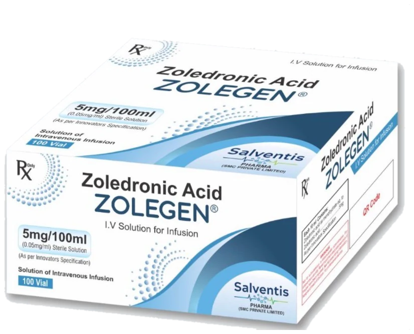 Zolegen® 5 mg/100 mL carton